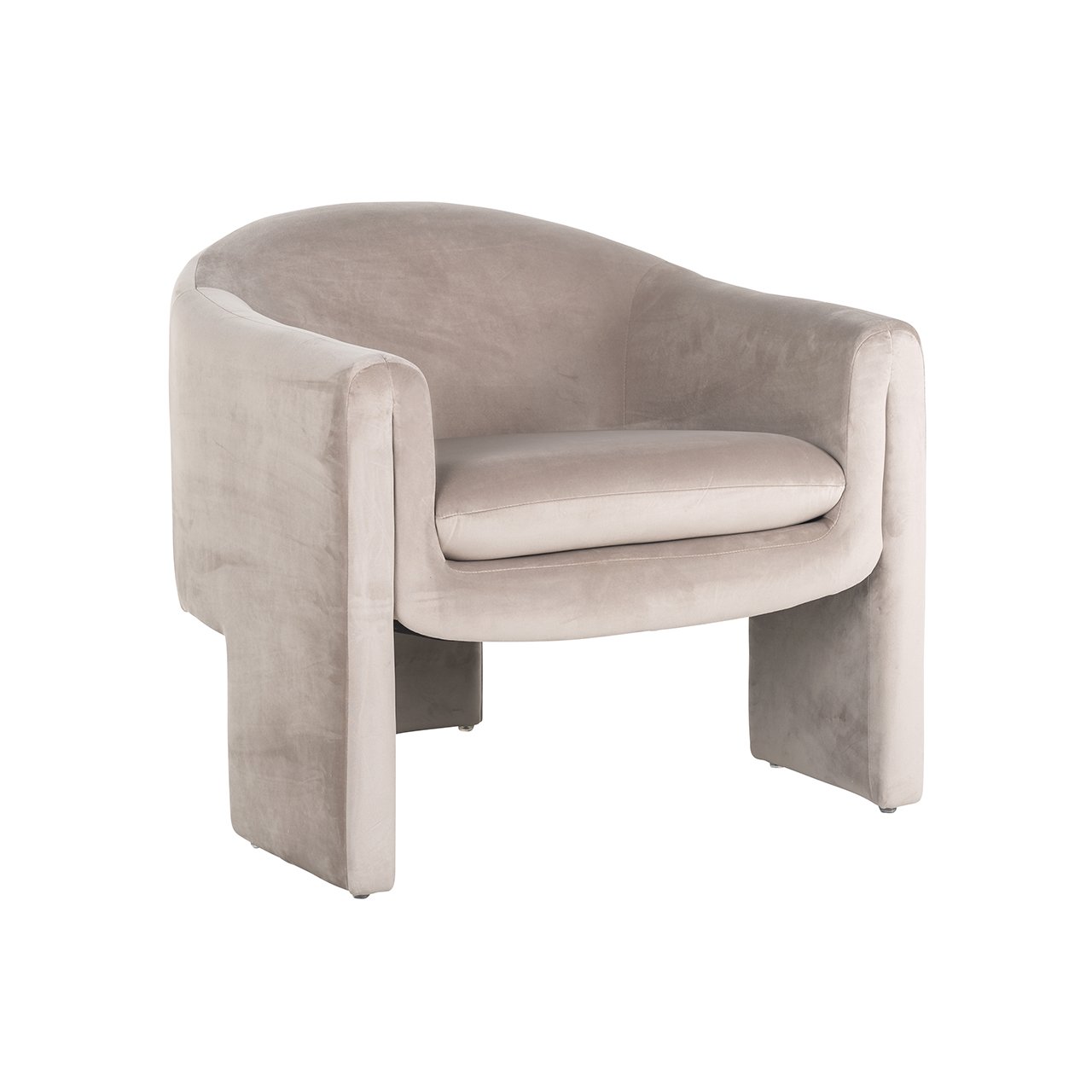 Fauteuil Charmaine - khaki velvet