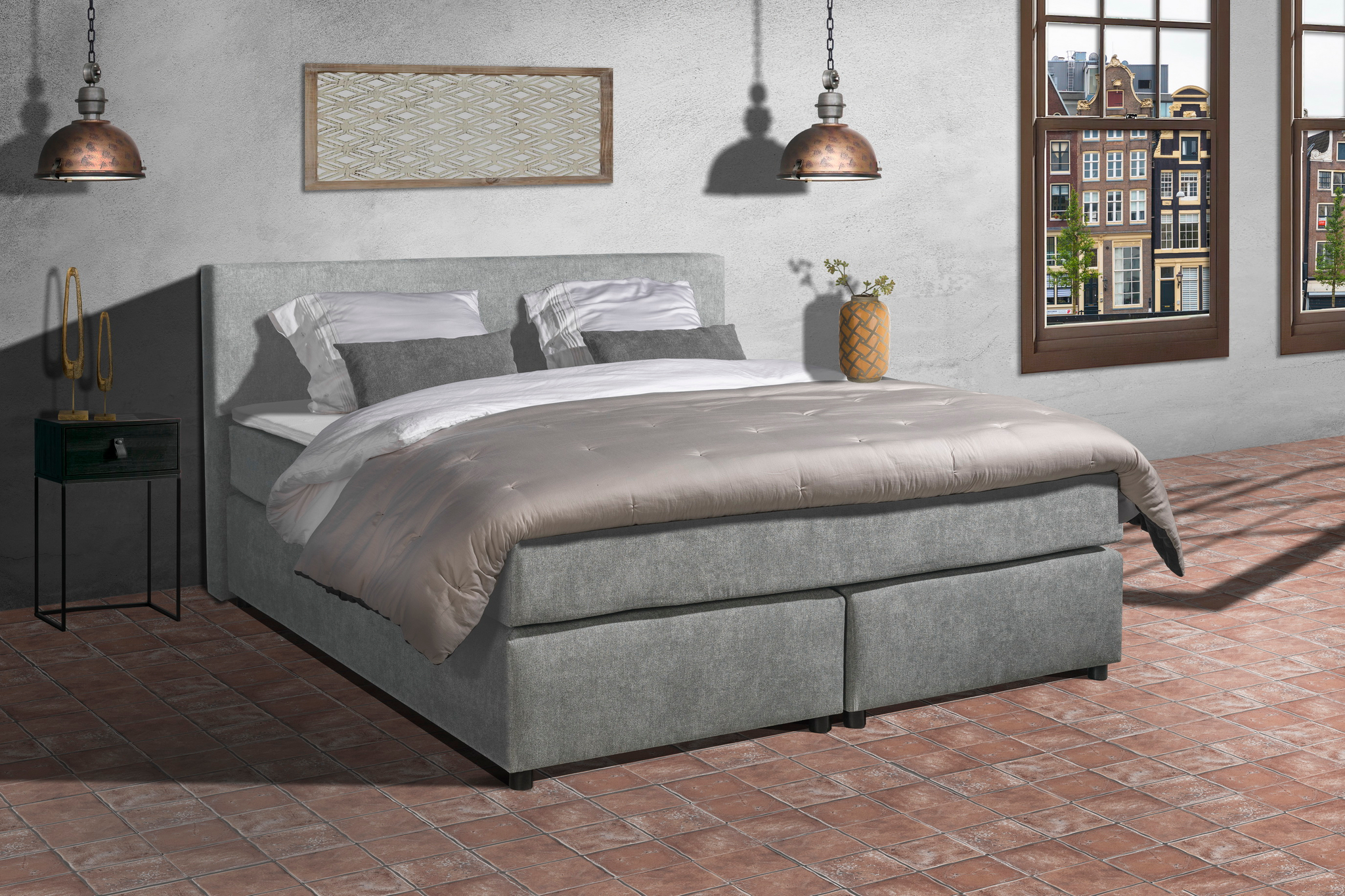 Adore Boxspring Parga - Pocketvering - Complete set 200x200