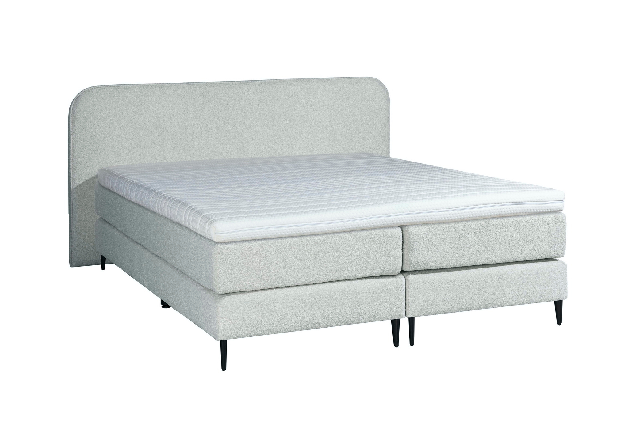 Adore Bouclé Boxspring Wit 180x200