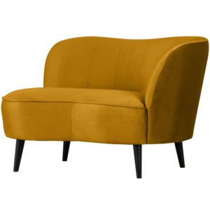 Sara Lounge Fauteuil Rechts Fluweel Oker