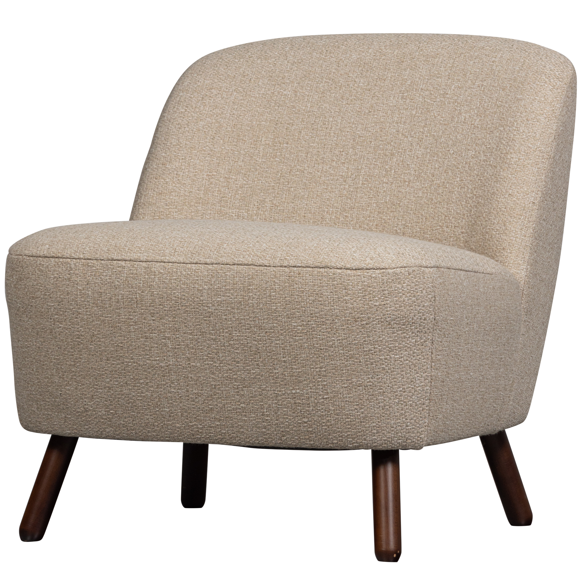 WOOOD Fauteuil Roan - Polyester - Zand - 72x71x79
