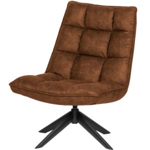 Jouke Draaifauteuil Kunstleer Cognac