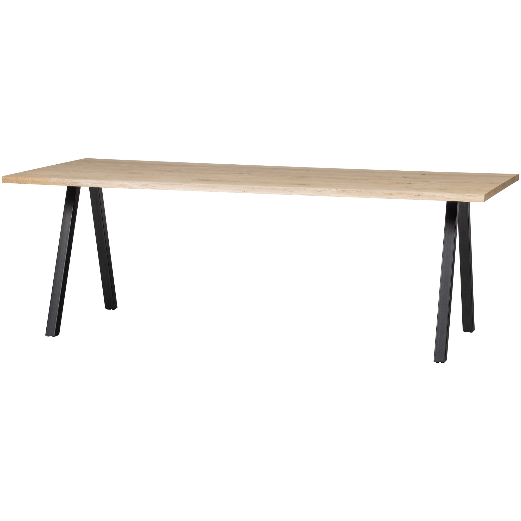 WOOOD Boomstam Eettafel 'Tablo' met 2-standen poot, 200 x 90cm