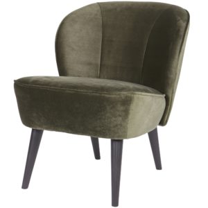 Sara Fauteuil Fluweel Warm Groen