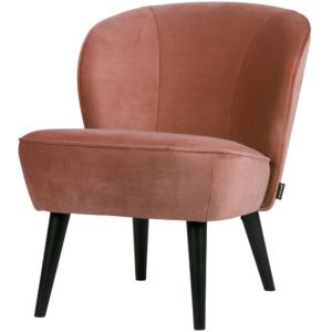 Sara Fauteuil Fluweel Oud Roze