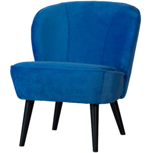 Sara Fauteuil Imitatiebont Felblauw