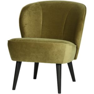 Sara Fauteuil Fluweel Army