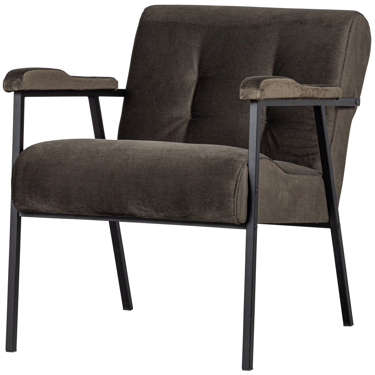 SCOTT FAUTEUIL VELVET WARM GROEN