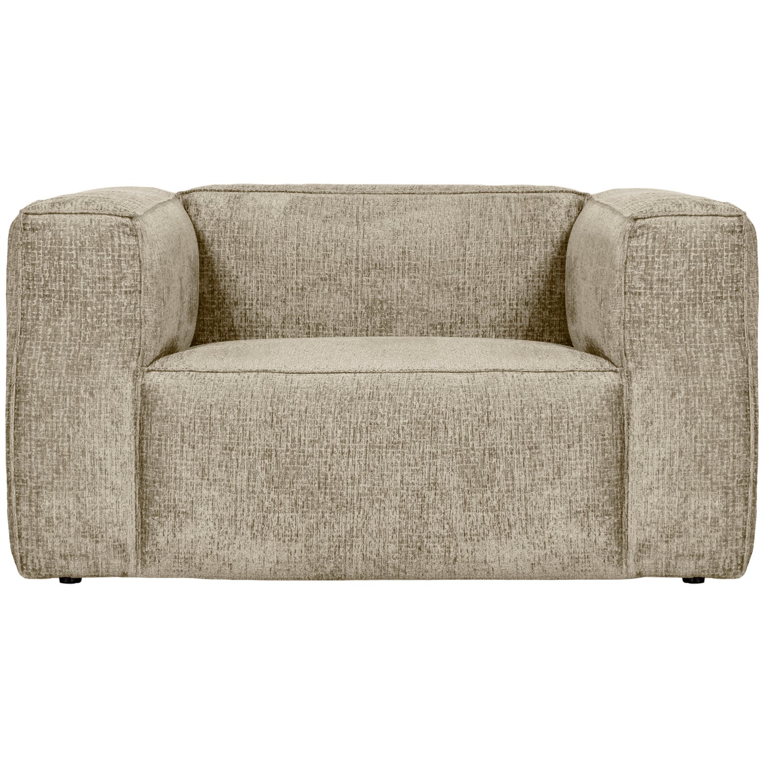 BEAN FAUTEUIL STRUCTURE VELVET BUTTERMILK